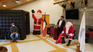 celebración navideña en el Instituto Tecnológico UCSC, sede Cañete.