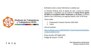 Invitacion asamblea 06 de septiembre 2022