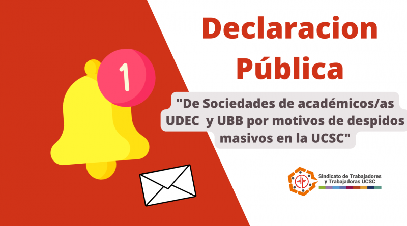 Declaración Pública Sociedad de Académicos y Académicas UDEC y UBB