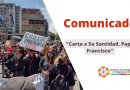 Comunicado: "Carta a su Santidad Papa Francisco"