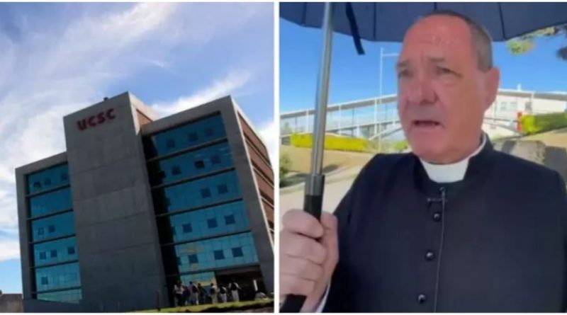 Sindicato UCSC denuncia despido de 60 trabajadores: sacerdote Juan García entre los afectados