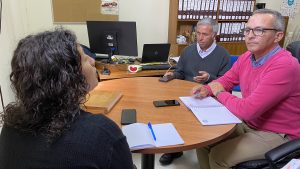 Reunión Dirigentes sindicales UCSC y concejala Claudia Arriagada.