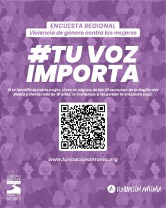 Afiche encuesta sobre violencia de género en la región del Biobío