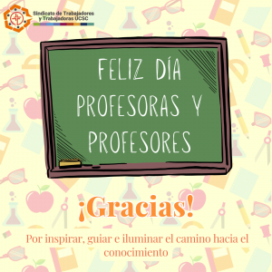 Feliz día profesores y profesoras