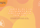 Postulación a dirigente sindical